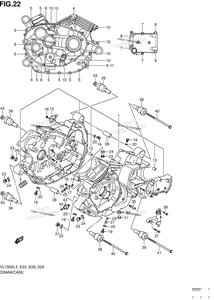 Нажмите для увеличения Crankcase (Vl1500l4 E33)