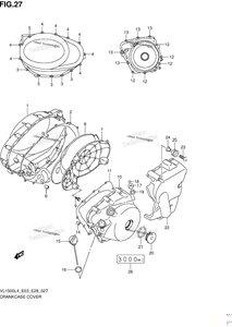 Нажмите для увеличения Crankcase Cover (Vl1500l4 E28)