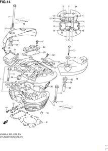 Нажмите для увеличения Cylinder Head (Rear) (Vl800cl4 E03)