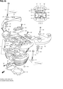 Нажмите для увеличения Cylinder Head (Rear) (Vl800cl4 E28)
