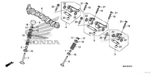 Нажмите для увеличения Camshaft + Valve (Rr.)