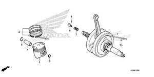 Нажмите для увеличения Crankshaft + Piston (Crf80f)