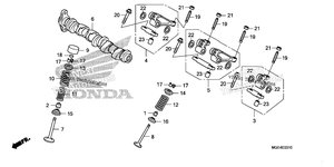Нажмите для увеличения Camshaft + Valve (Rr.)