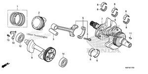 Нажмите для увеличения Crankshaft + Piston