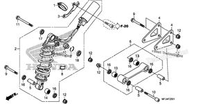 Нажмите для увеличения Rear Shock Absorber (Cbr600ra)