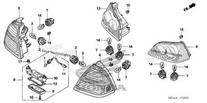 Нажмите для увеличения Rear Combination Light (Gl1800'06-)
