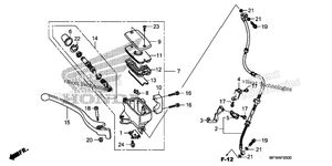 Нажмите для увеличения Front Brake Master Cylinder (Vt1300cs)