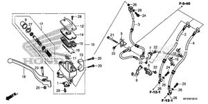 Нажмите для увеличения Front Brake Master Cylinder (Vt1300csa)