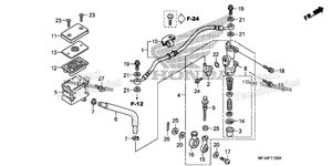 Нажмите для увеличения Rear Brake Master Cylinder (Cbr600rr)