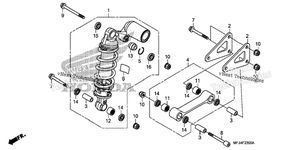 Нажмите для увеличения Rear Shock Absorber (Cbr600rr)