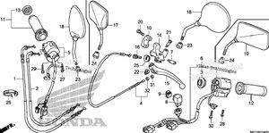 Нажмите для увеличения Handle Lever + Switch + Cable