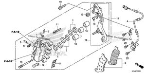 Нажмите для увеличения Front Brake Caliper (Cbr250ra)