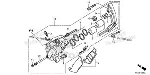 Нажмите для увеличения Front Brake Caliper (Cbr250r)