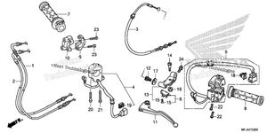 Нажмите для увеличения Handle Lever + Switch + Cable