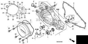Нажмите для увеличения Right Crankcase Cover @Water Pump