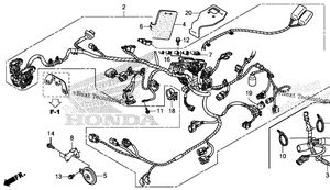 Нажмите для увеличения Wire Harness + Horn