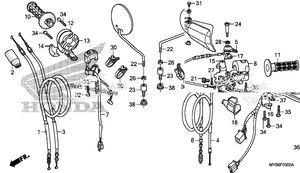 Handle Lever + Switch + Cable