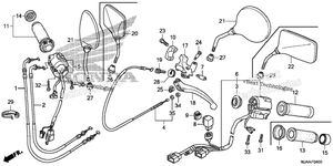 Нажмите для увеличения Handle Lever + Switch + Cable