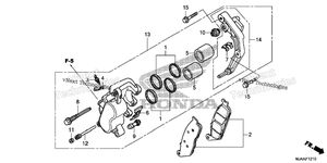 Нажмите для увеличения Front Brake Caliper (1)