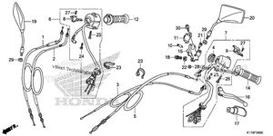 Нажмите для увеличения Handle Lever + Switch + Cable