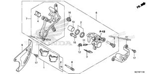 Нажмите для увеличения Rear Brake Caliper