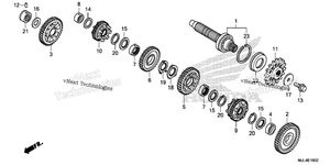 Нажмите для увеличения Transmission (Nc700xd) (Countershaft)