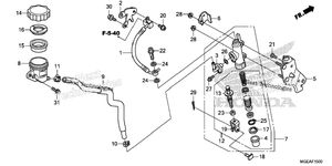 Нажмите для увеличения Rear Brake Master Cylinder