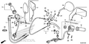 Handle Lever + Switch + Cable