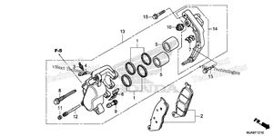 Нажмите для увеличения Front Brake Caliper (1)