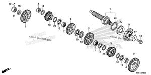Нажмите для увеличения Transmission (Countershaft) (Ctx700d)