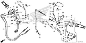 Handle Lever@Switch@Cable@Mirror