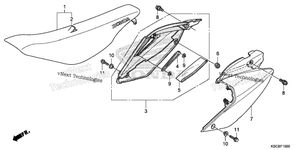 Нажмите для увеличения Seat + Side Cover