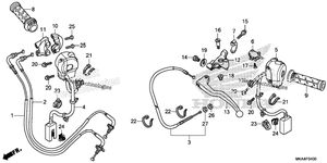 Нажмите для увеличения Handle Lever@Switch@Cable
