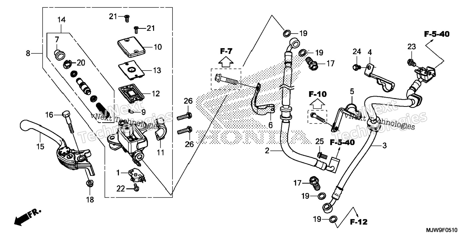 Front Brake Master Cylinder (2)