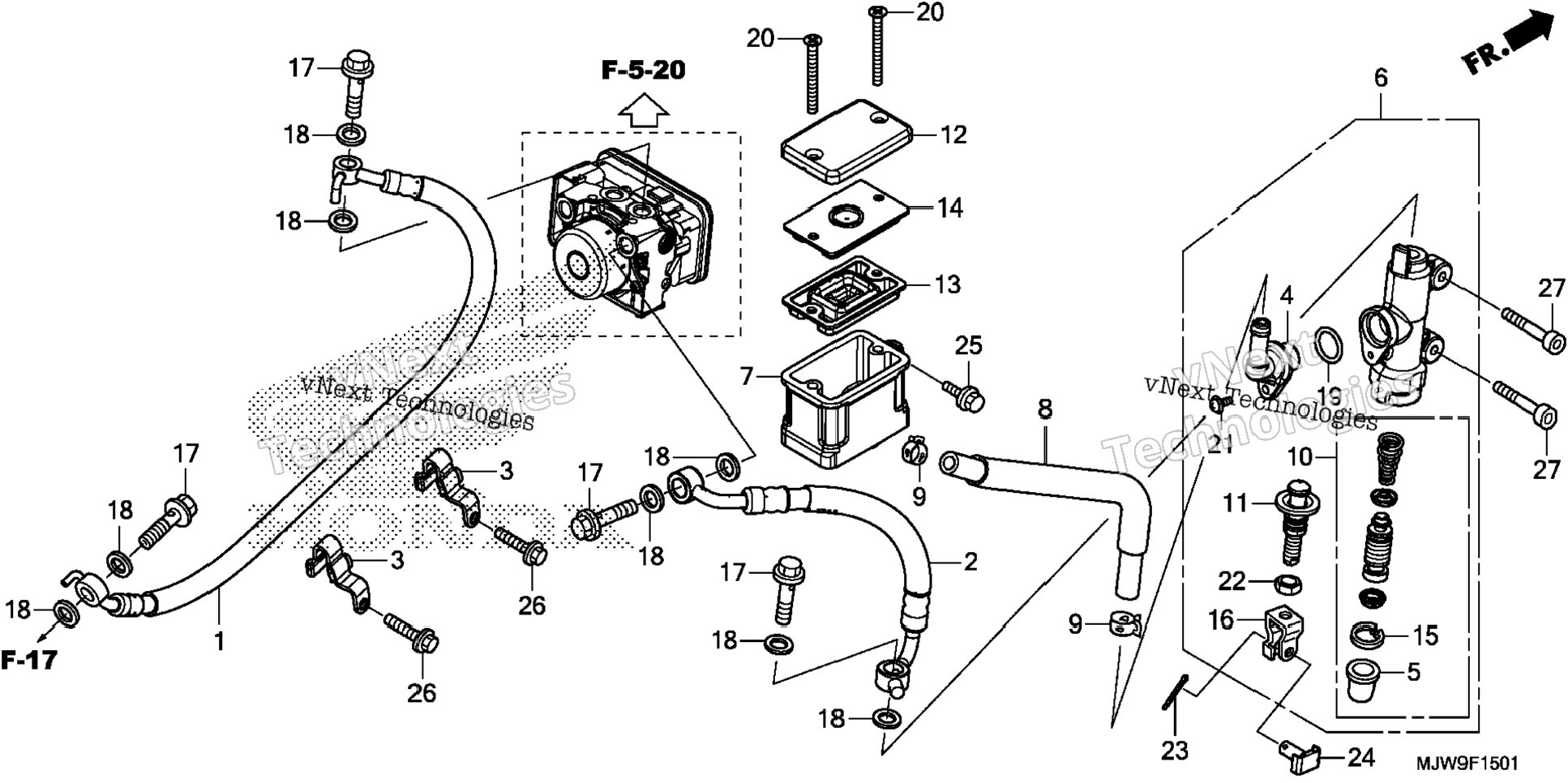 Rear Brake Master Cylinder (2)