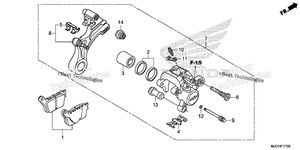 Нажмите для увеличения Rear Brake Caliper (1)