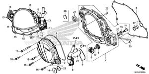 Нажмите для увеличения Right Crankcase Cover @Water Pump