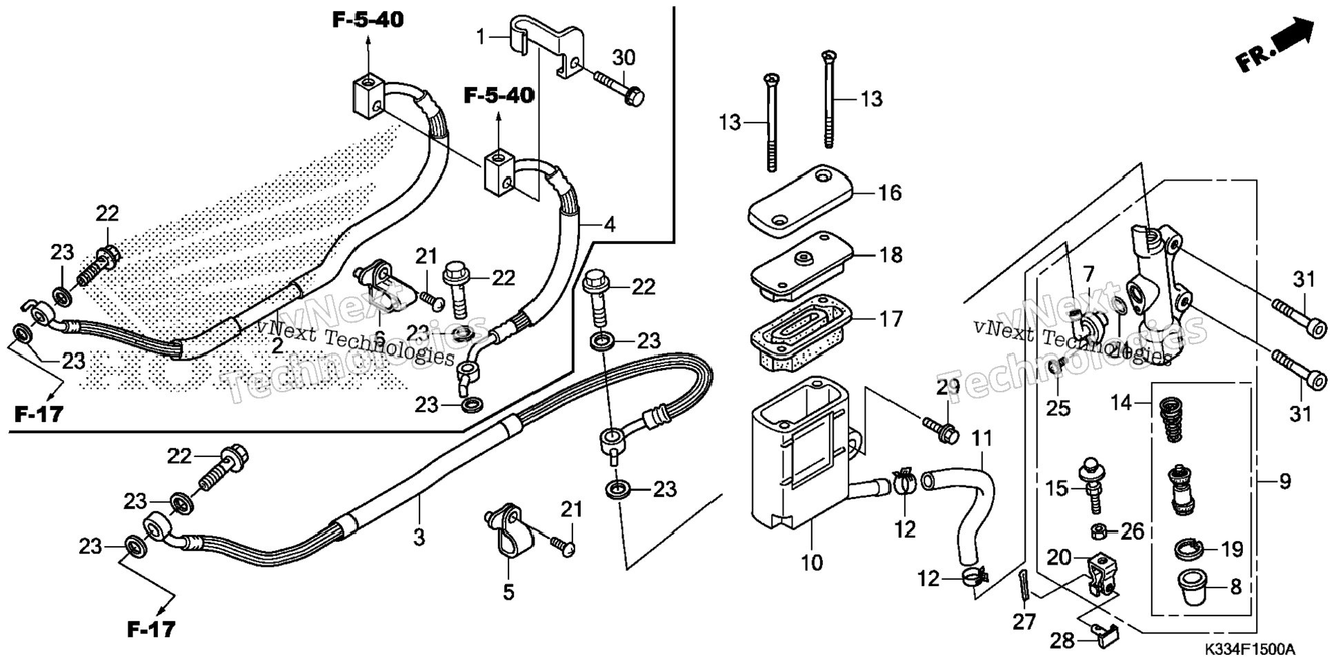 Rear Brake Master Cylinder