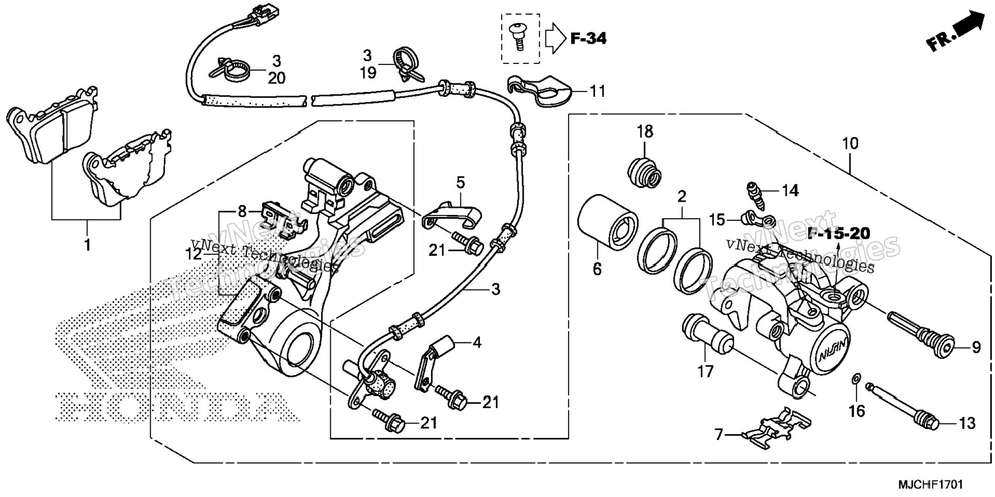 Rear Brake Caliper (2)