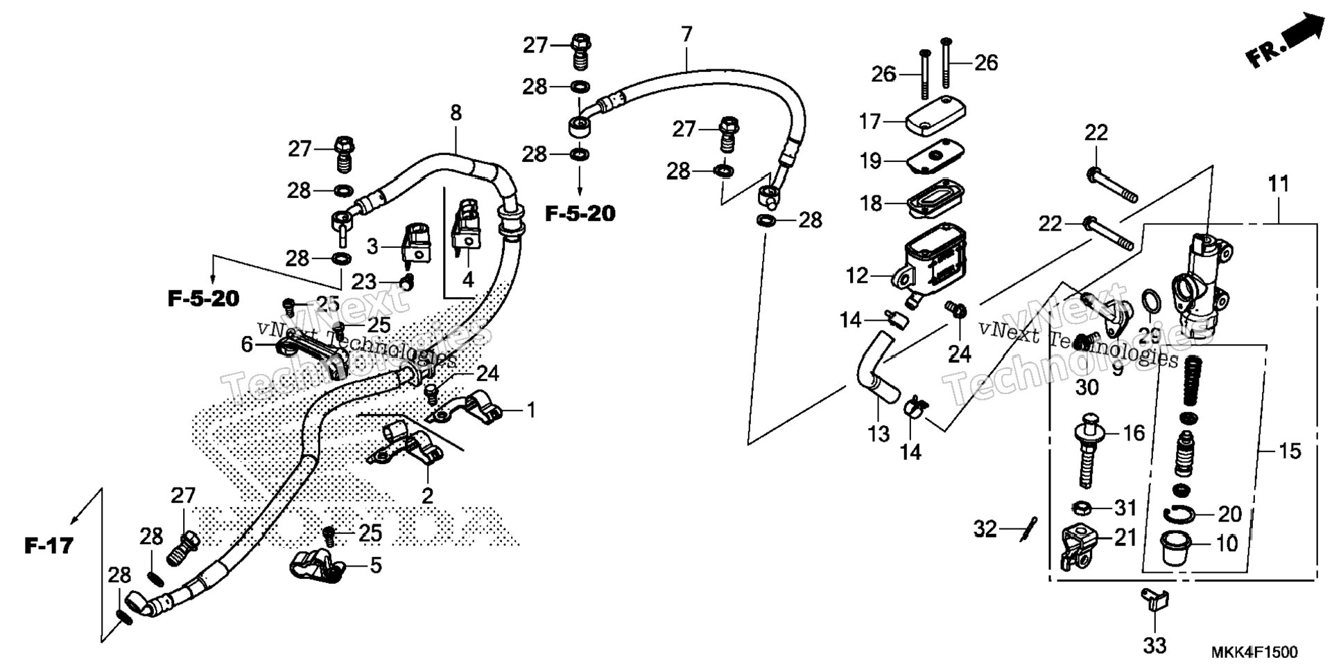 Rear Brake Master Cylinder