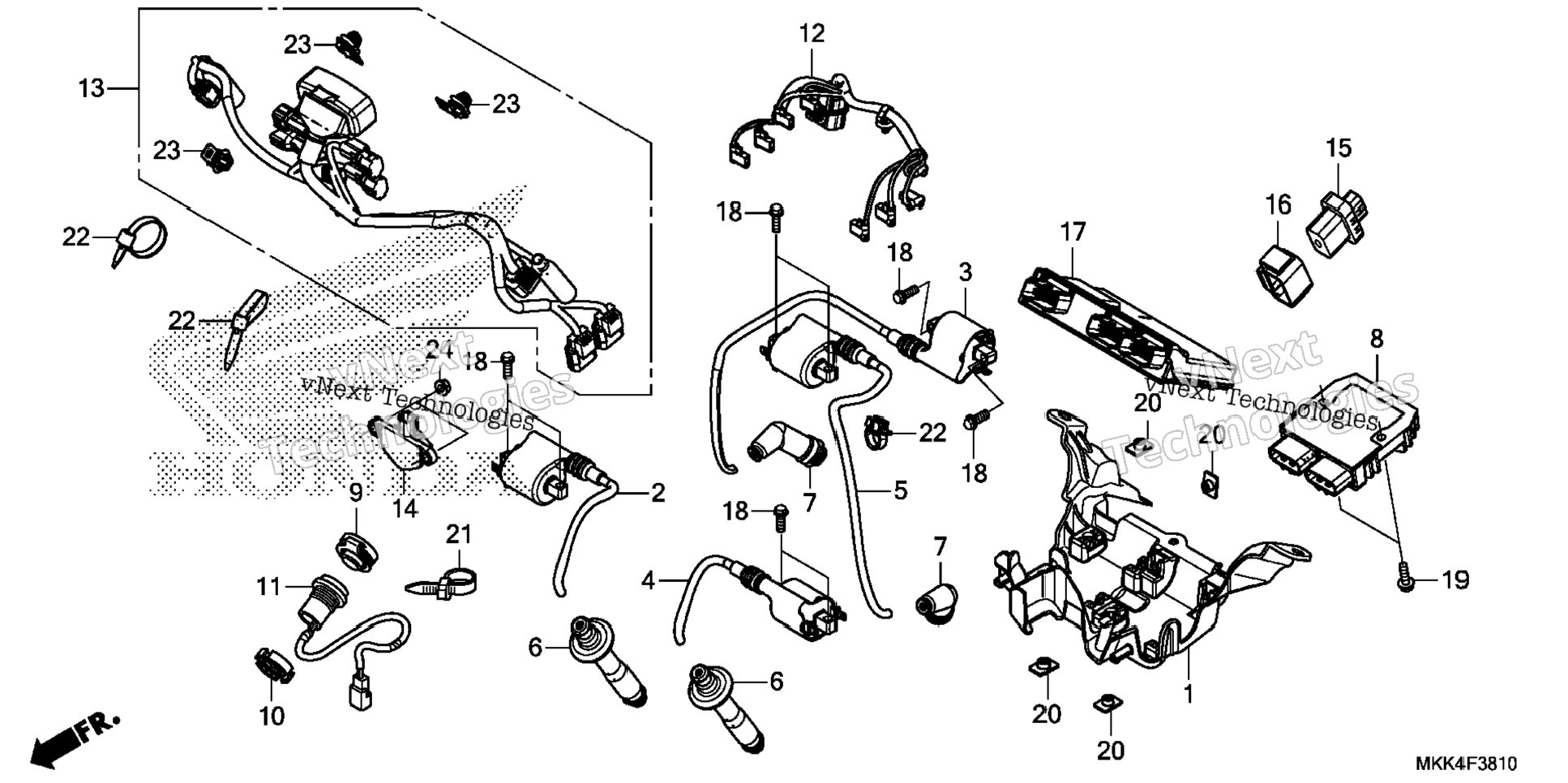 Sub Harness@Ignition Coil