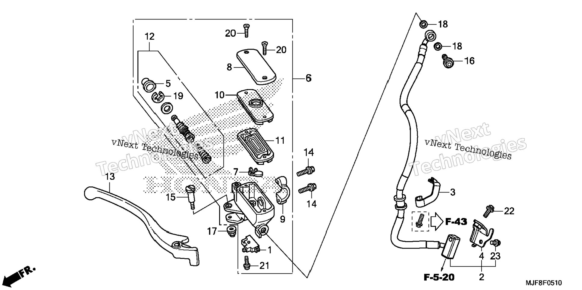 Front Brake Master Cylinder (2)