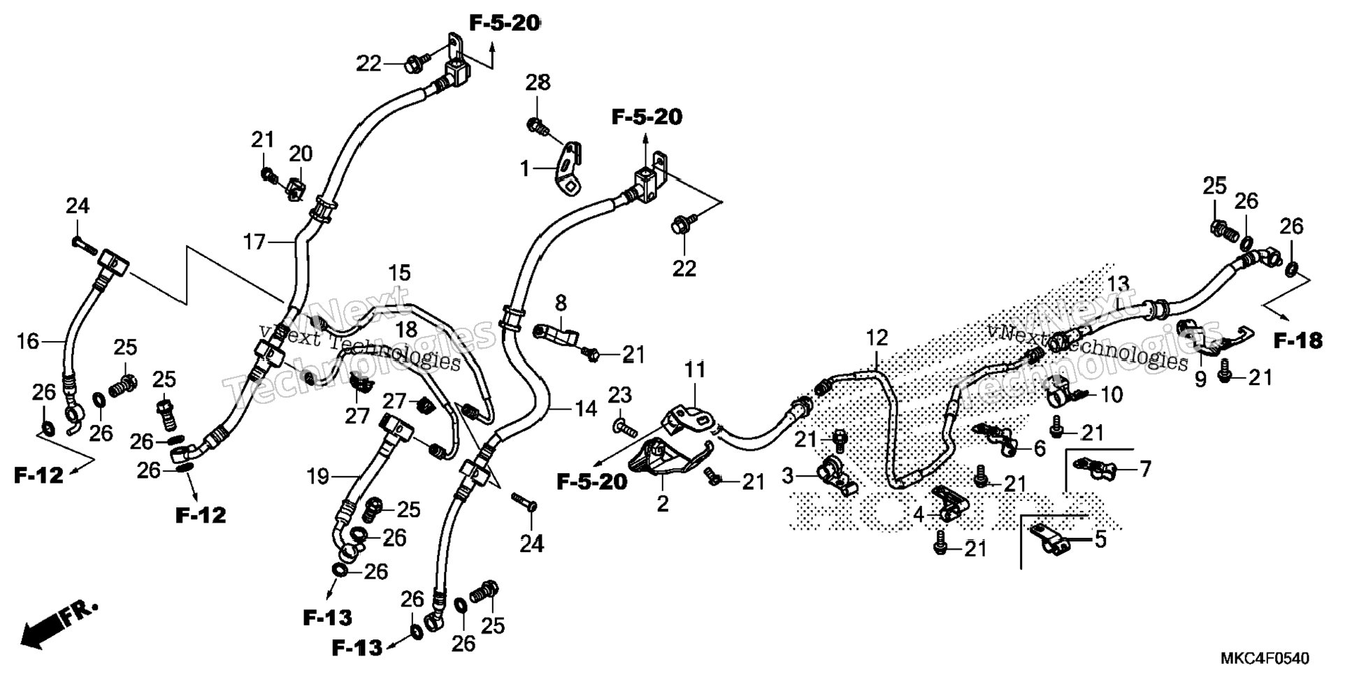 Brake Hose@Brake Pipe