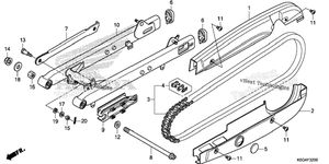 Нажмите для увеличения Swingarm@Chain Case