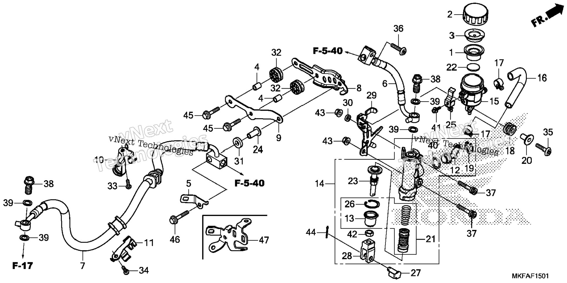 Rear Brake Master Cylinder (2)