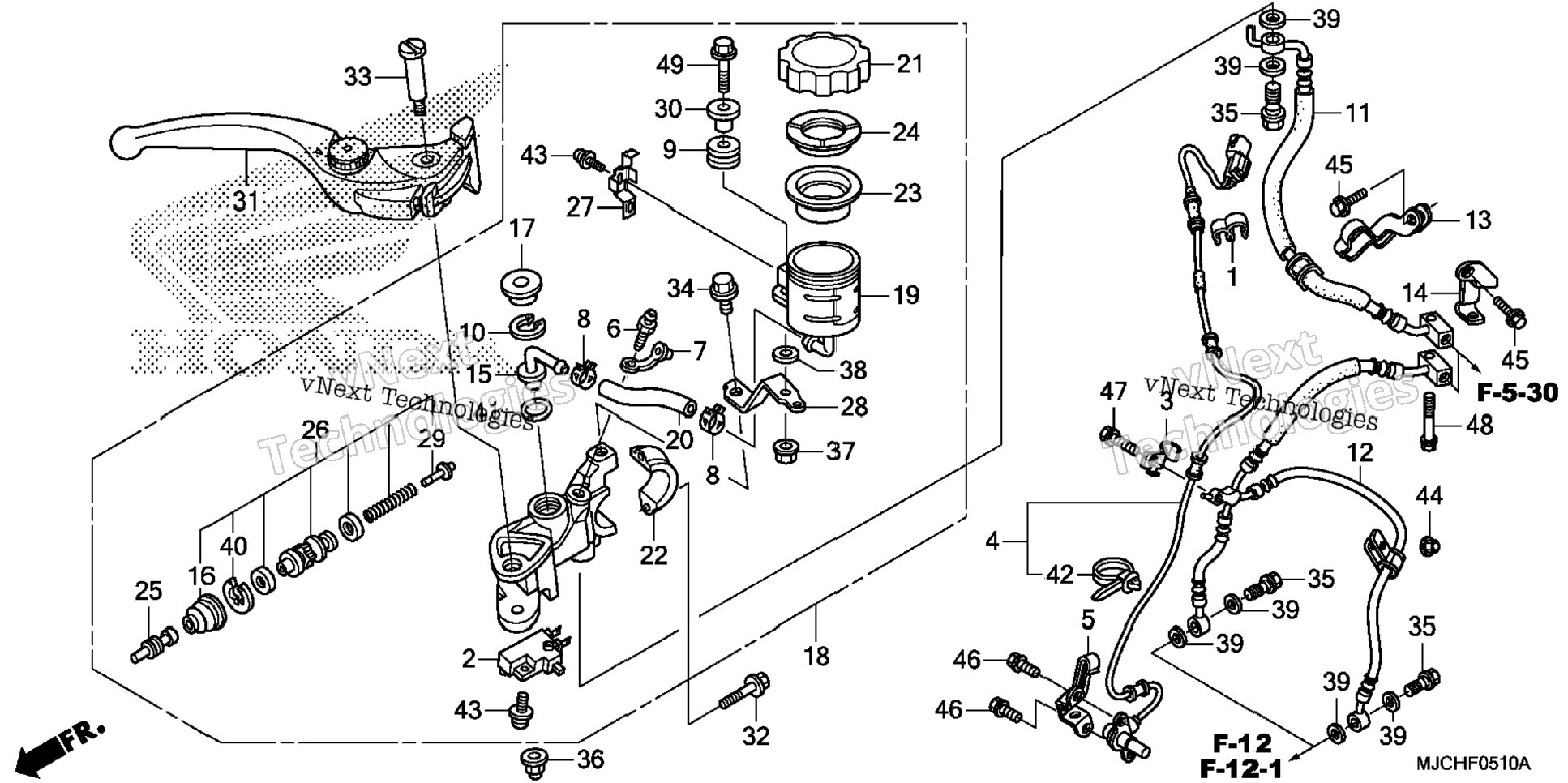 Front Brake Master Cylinder (2)