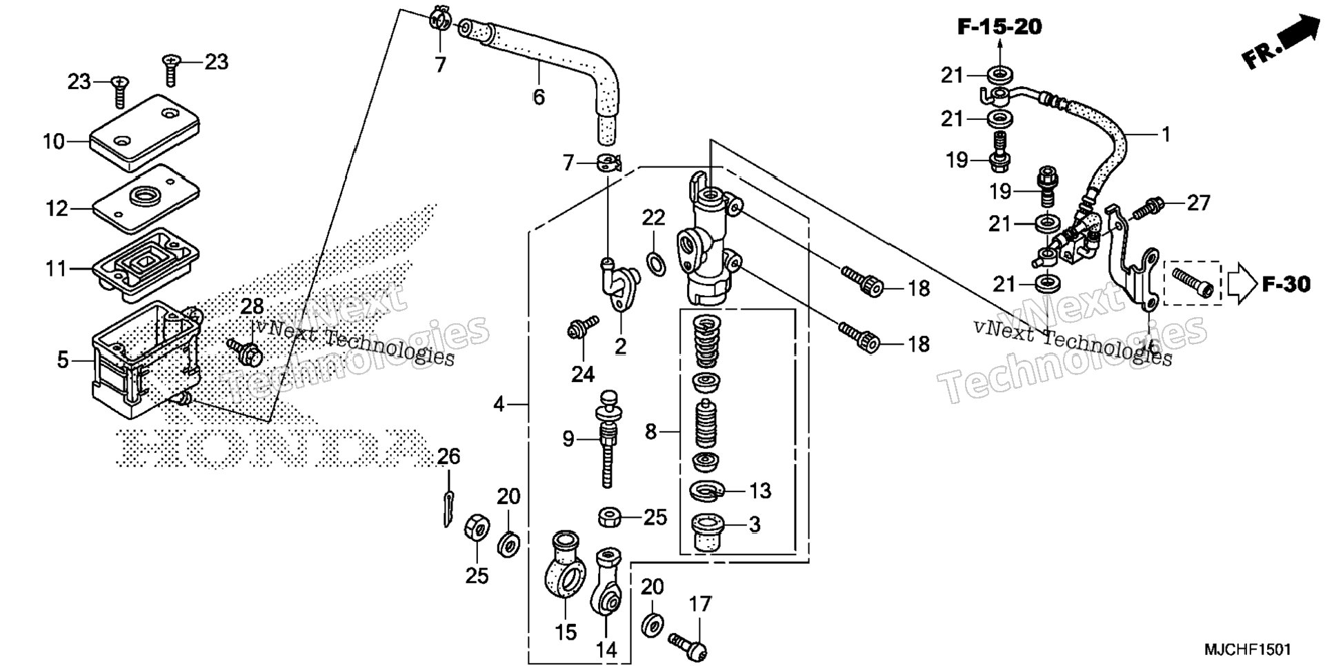 Rear Brake Master Cylinder (2)