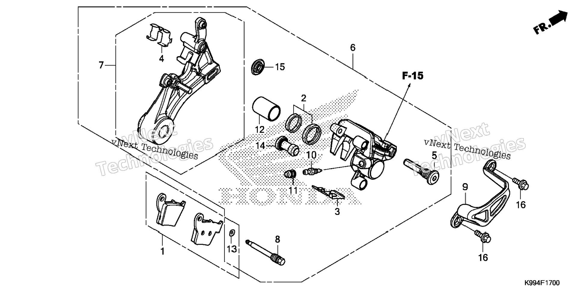 Rear Brake Caliper