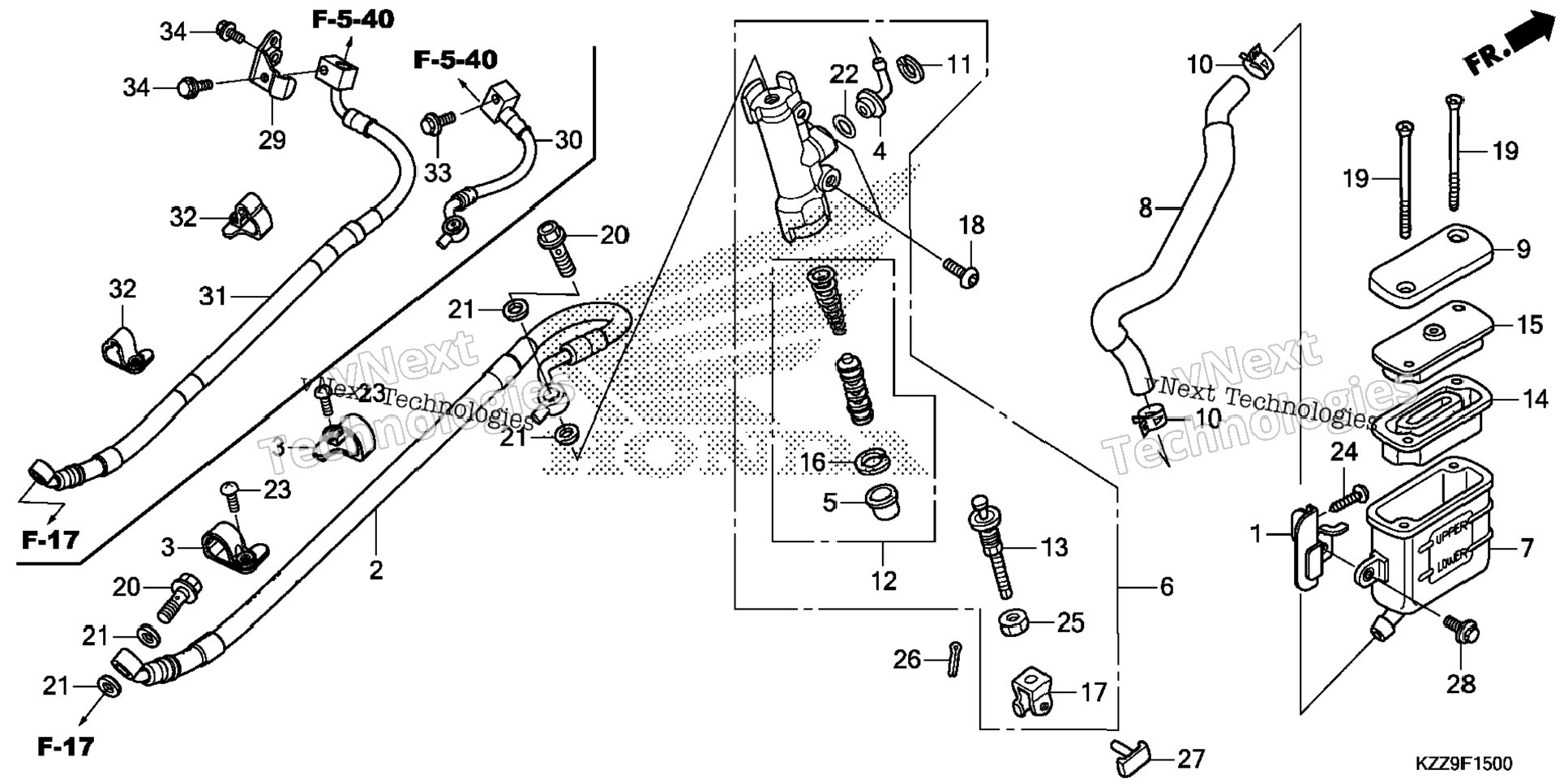 Rear Brake Master Cylinder