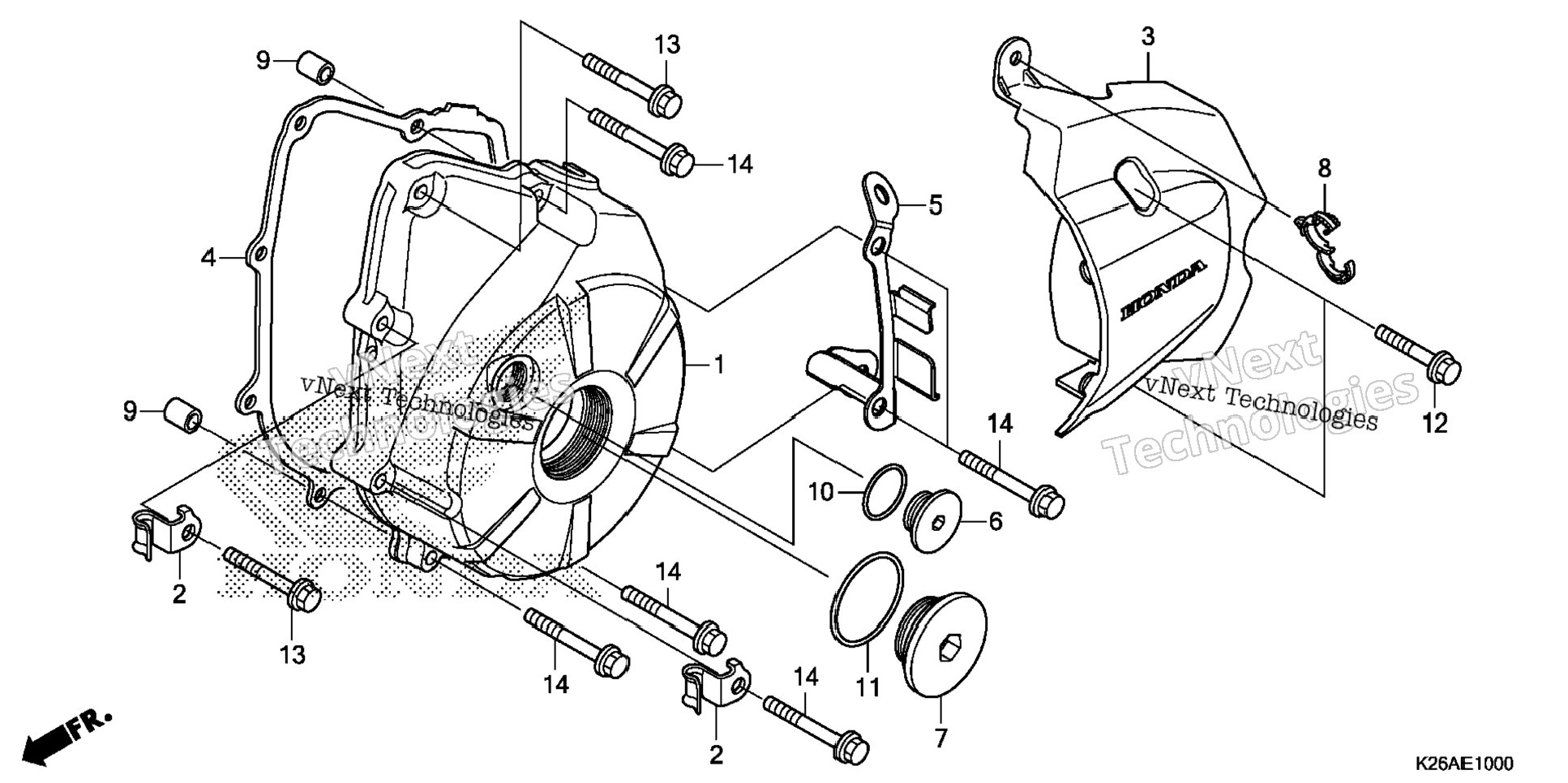 Left Crankcase Cover